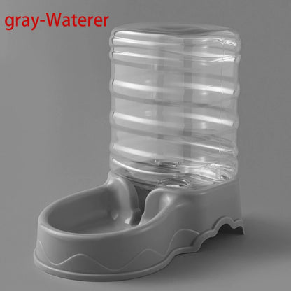 3.8L Automatic Pet Feeder and Water Fountain - gray-Waterer
