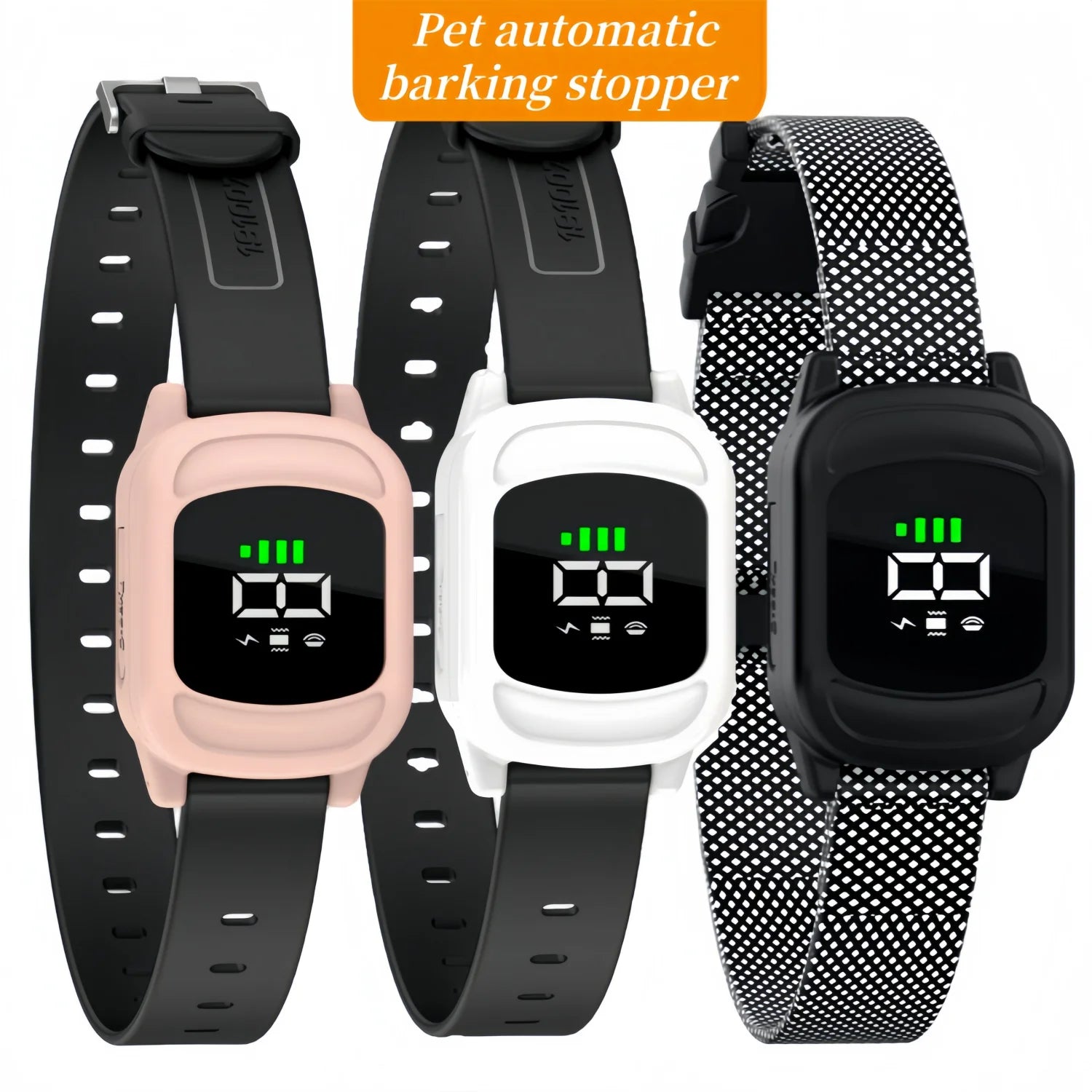 Waterproof Auto Anti-Barking Dog Collar (USB-C Rechargeable)