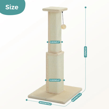 Large Sisal Cat Scratching Post with Dangling Ball - L / AMT0316BG