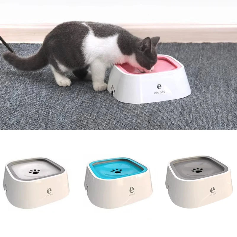 Anti-Spill Floating Pet Drinking Bowl
