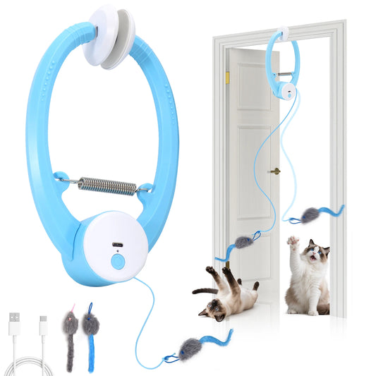 Automatic Fluttering Butterfly Cat Toy (USB Rechargeable) - Blue