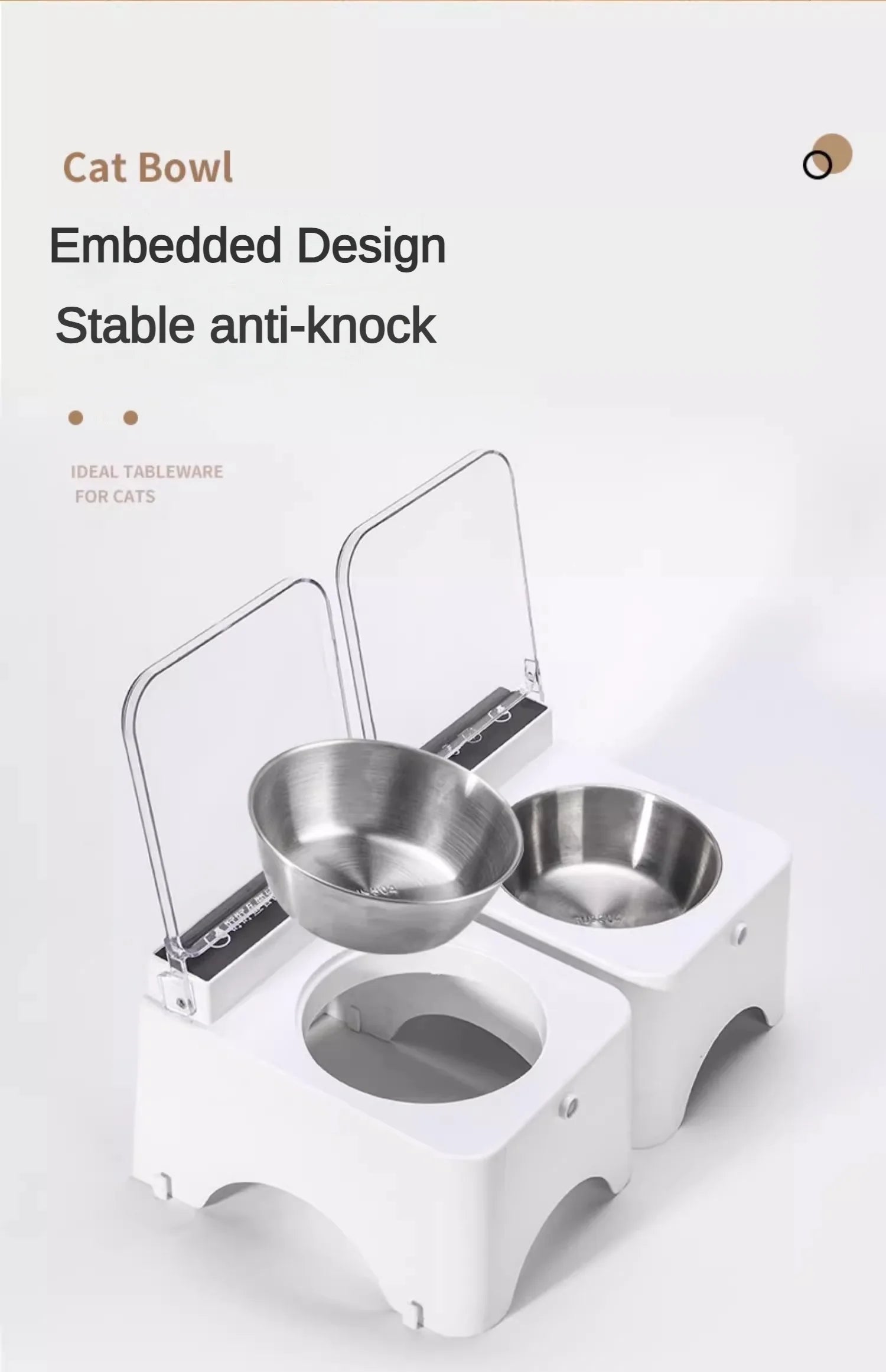 Smart Cat Food Bowl with Infrared Sensor Auto-Open Lid - view 16