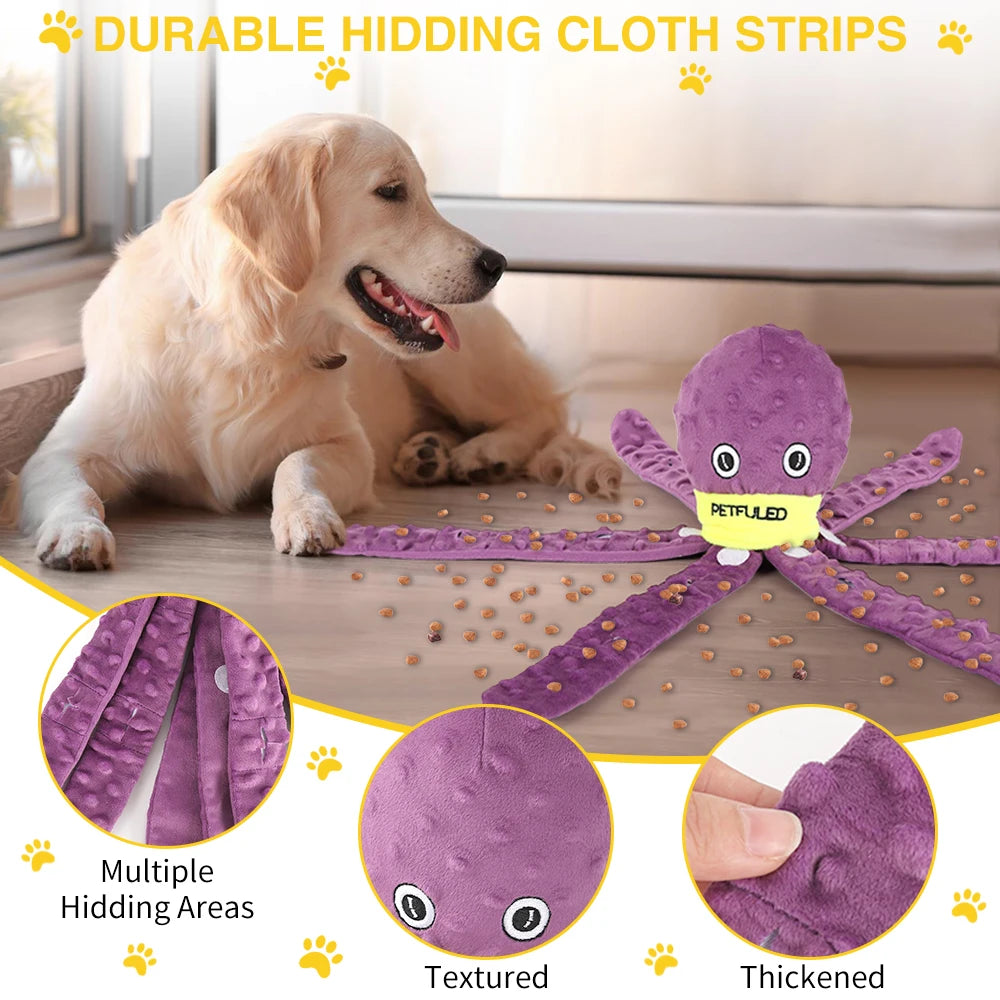 Octopus Snuffle Dog Toy for Slow Eating - alternate angle