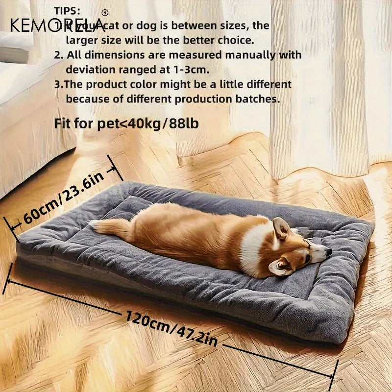 Extra Large Plush Dog Sofa Bed - Super Soft
