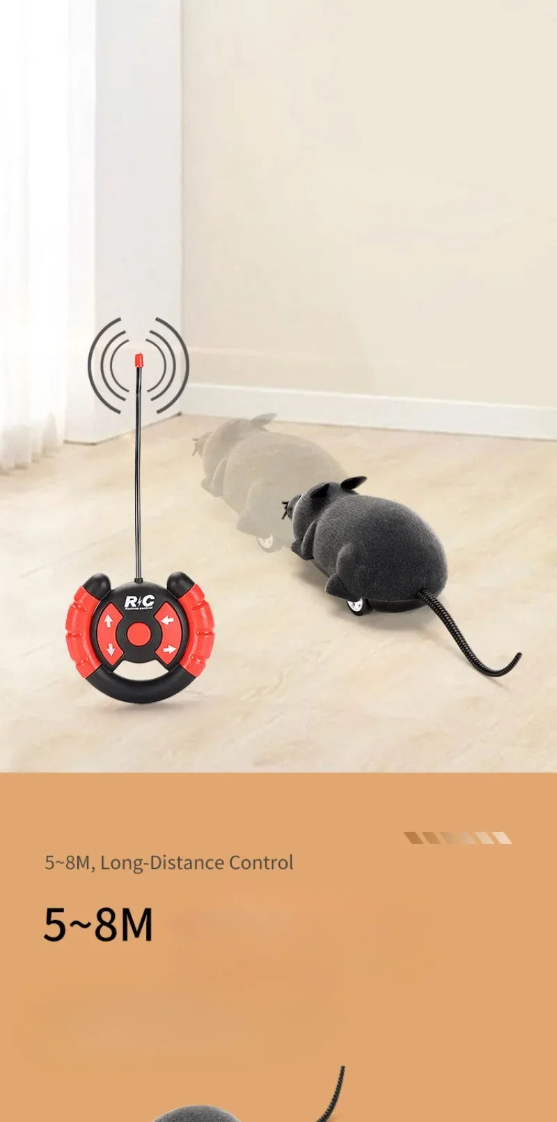 Remote Control Robot Mouse Cat Toy - detail