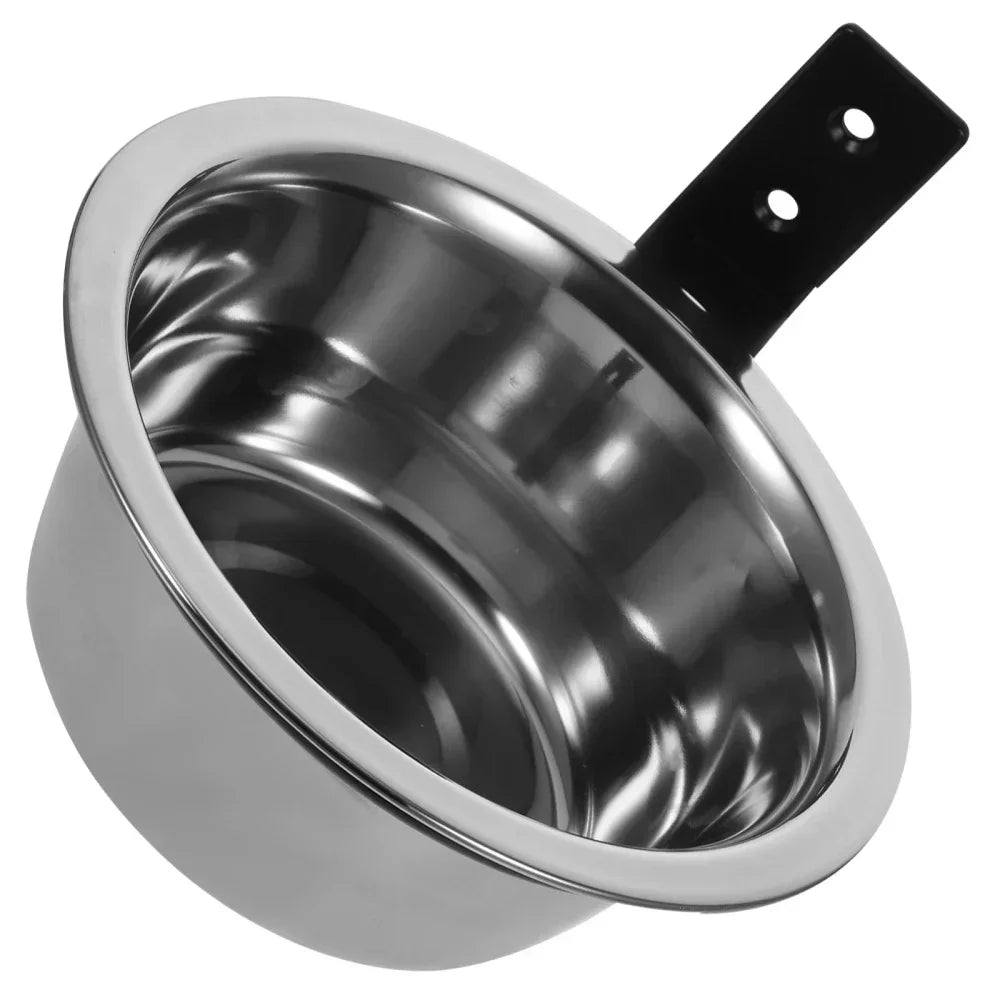 Wall-Mounted Elevated Pet Bowl with Stainless Steel Insert - view 13