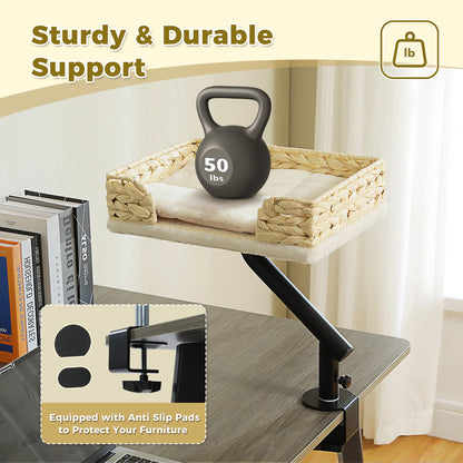 360 Degree Rotatable Cat Desk Bed with Adjustable Stand - view 16