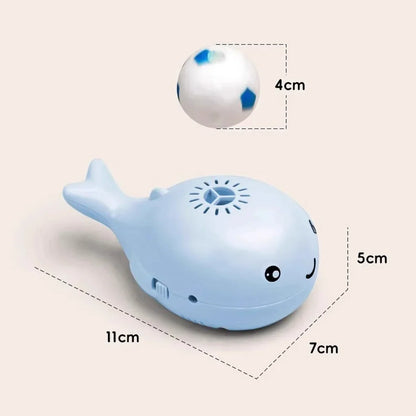 Interactive Whale Jet Ball Cat Toy with USB Fan - lifestyle
