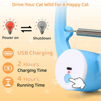 Automatic Fluttering Butterfly Cat Toy (USB Rechargeable) - in use