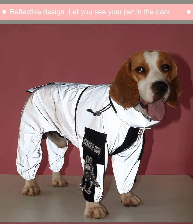 Reflective Sun-Protective Dog Raincoat Jumpsuit - view 17