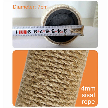 Replacement Sisal Scratching Post for Cat Trees - lifestyle