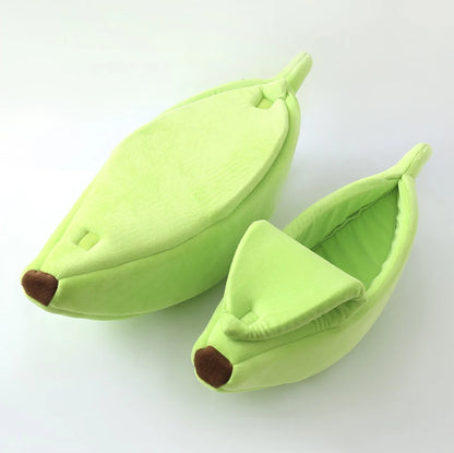 Cozy Banana-Shaped Cat Bed and Kennel - view 17