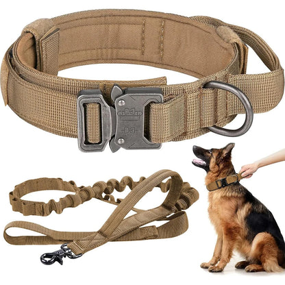 Tactical Dog Collar and Leash Set for Medium and Large Dogs - size reference