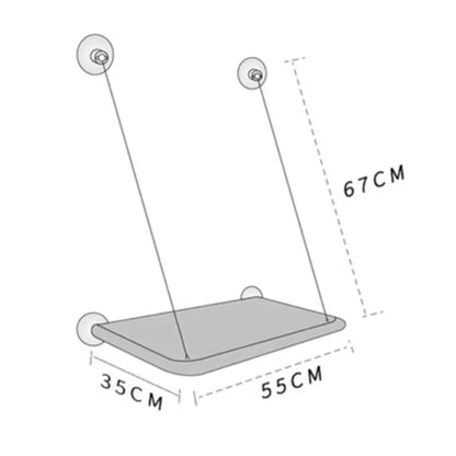 Cat Window Hammock with Suction Cups (Holds 20kg) - view 11