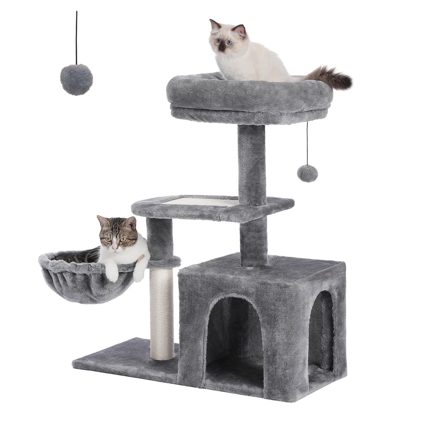 Cat Activity Tree with Hammock and Removable Perch - view 48