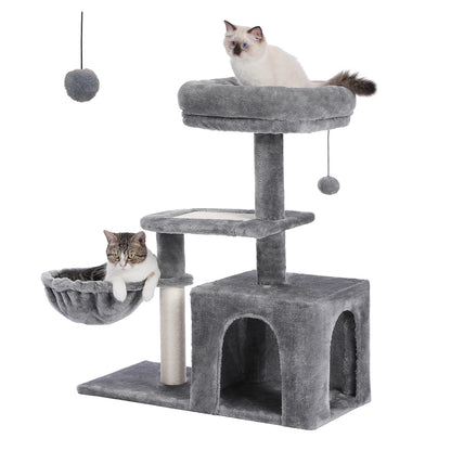 Cat Activity Tree with Hammock and Removable Perch - view 48