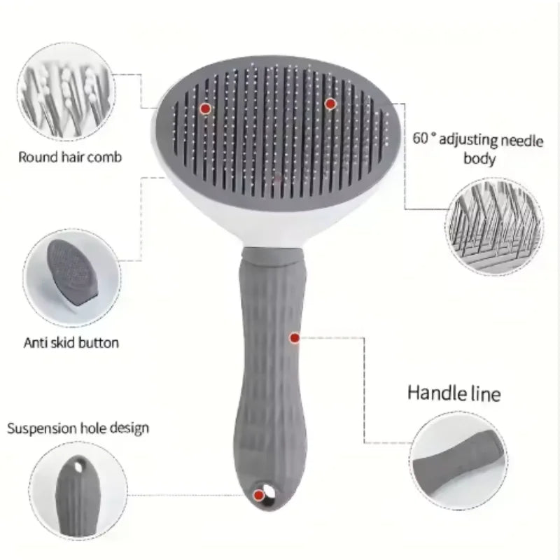 Self-Cleaning Needle Pet Comb for Cats and Dogs - view 27