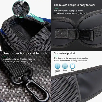 Cross-Body Mesh Pet Shoulder Bag for Cats and Small Dogs
