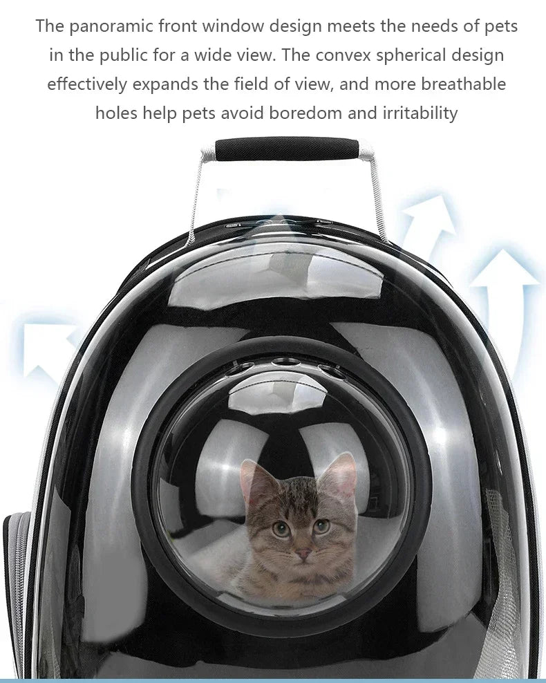 Transparent Bubble Capsule Pet Carrier Backpack - size reference