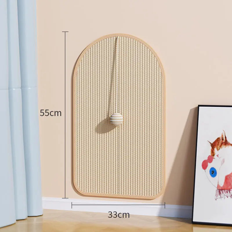 Sisal Cat Scratching Pad with Attached Toy - circumference
