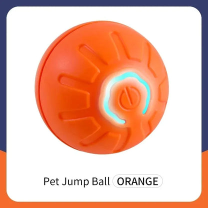 Smart Bouncing Dog Toy Ball with RGB Lights - B Orange NO RGB 180