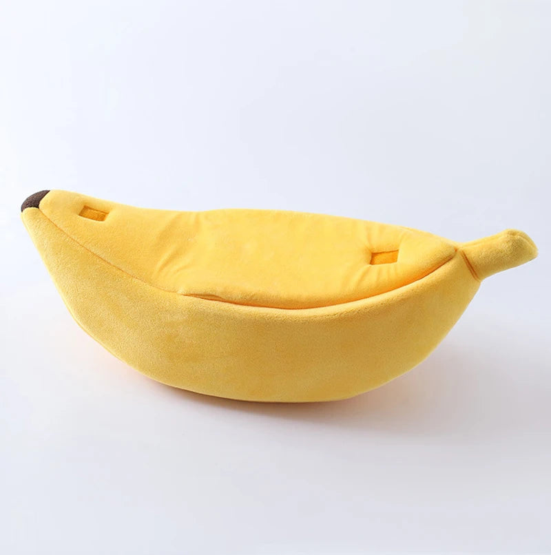 Cozy Banana-Shaped Cat Bed and Kennel - view 16
