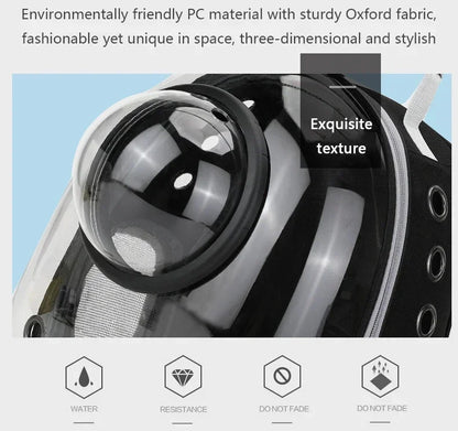 Transparent Bubble Capsule Pet Carrier Backpack - alternate angle
