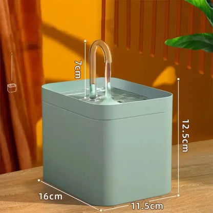 Auto Filter Pet Water Fountain (1.5L) - size reference