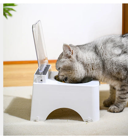 Smart Cat Food Bowl with Infrared Sensor Auto-Open Lid - view 21