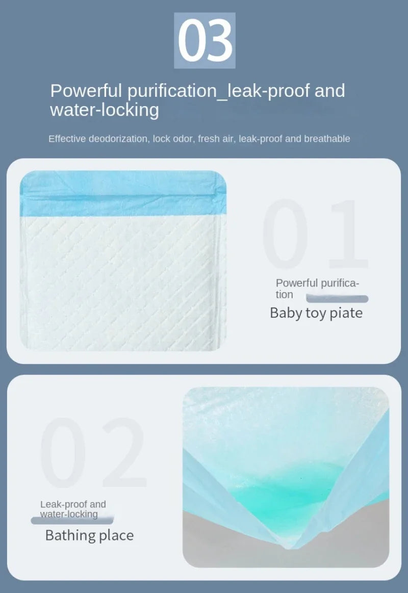 Absorbent Disposable Puppy Training Pee Pads (20 to 100 Pack) - feature view