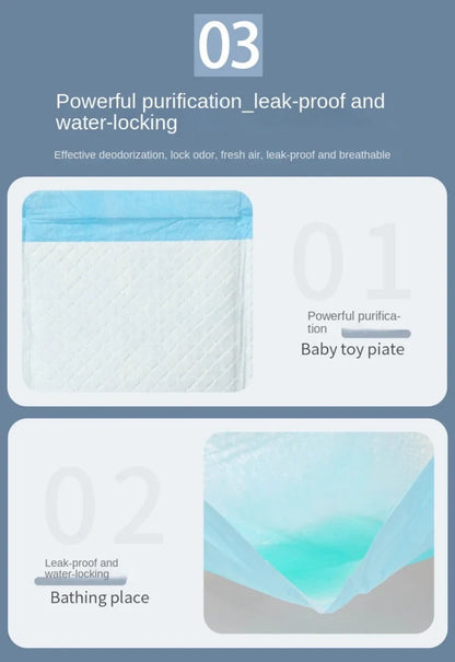Absorbent Disposable Puppy Training Pee Pads (20 to 100 Pack) - feature view