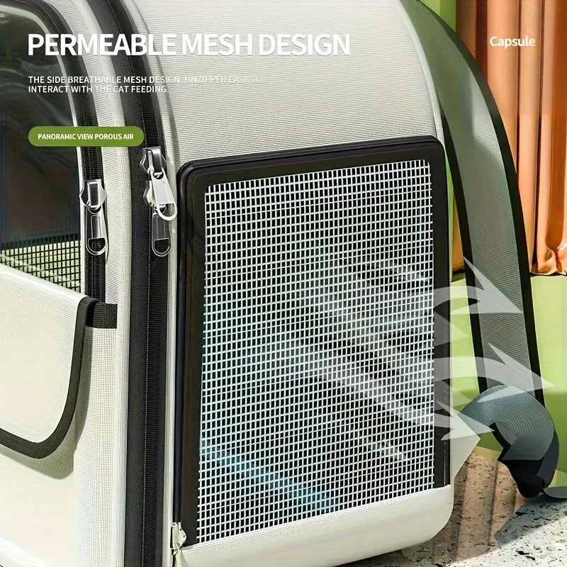 Breathable Mesh Pet Carrier Backpack for Dogs and Cats - size reference