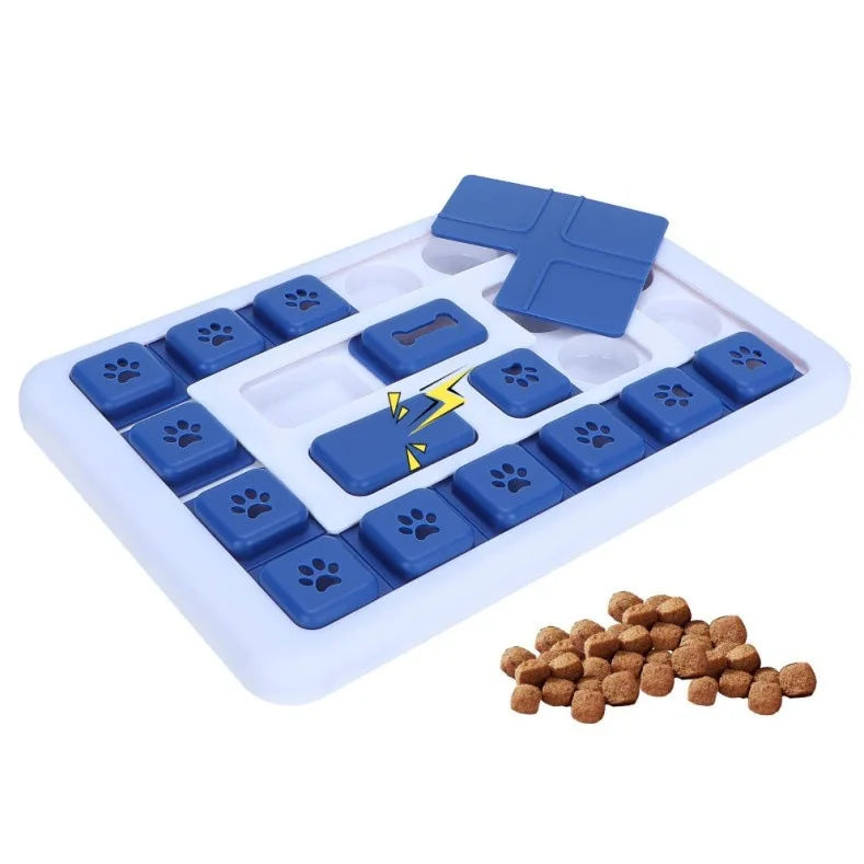 Slow Feeder Puzzle Bowl for Dogs and Cats - SL3 Blue