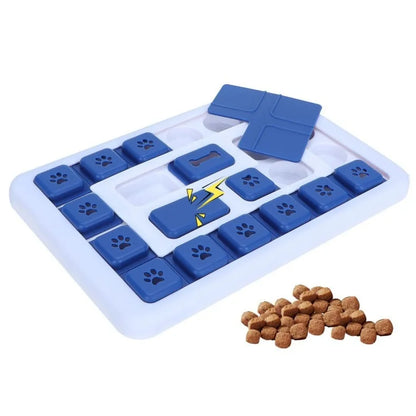 Slow Feeder Puzzle Bowl for Dogs and Cats - SL3 Blue