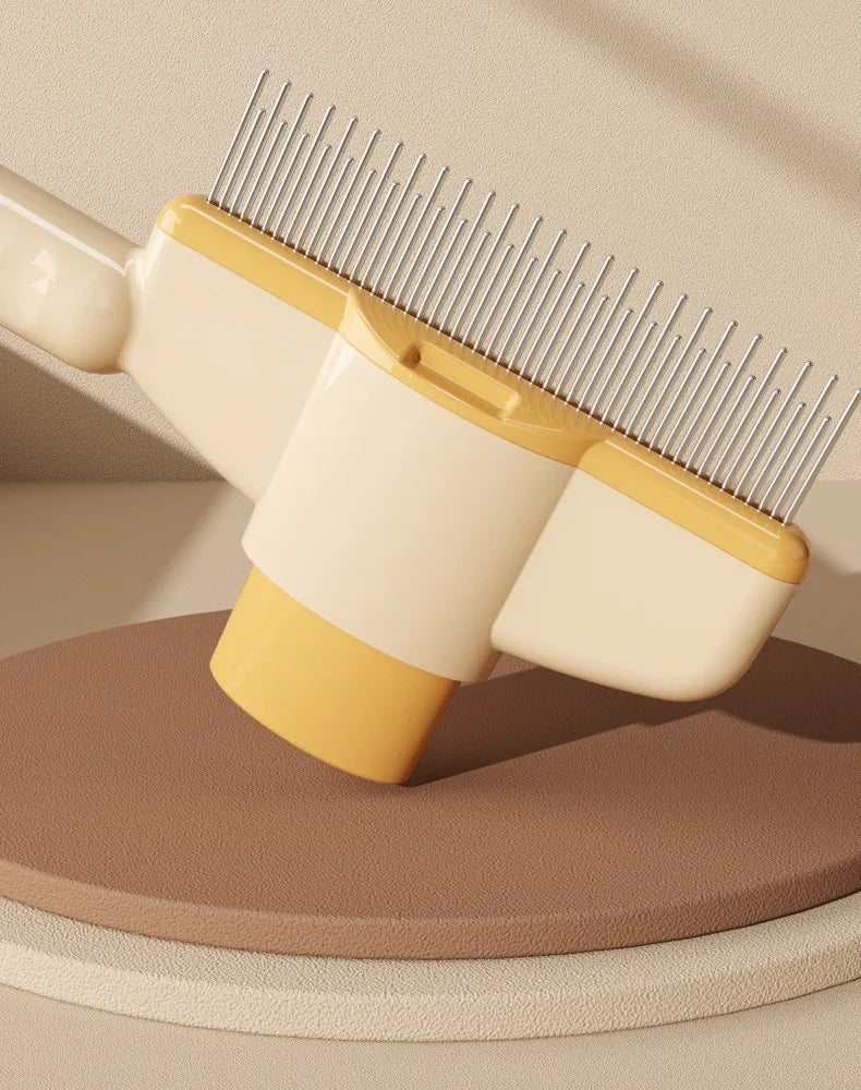 One-Button Self-Cleaning Pet Hair Removal Comb - view 12