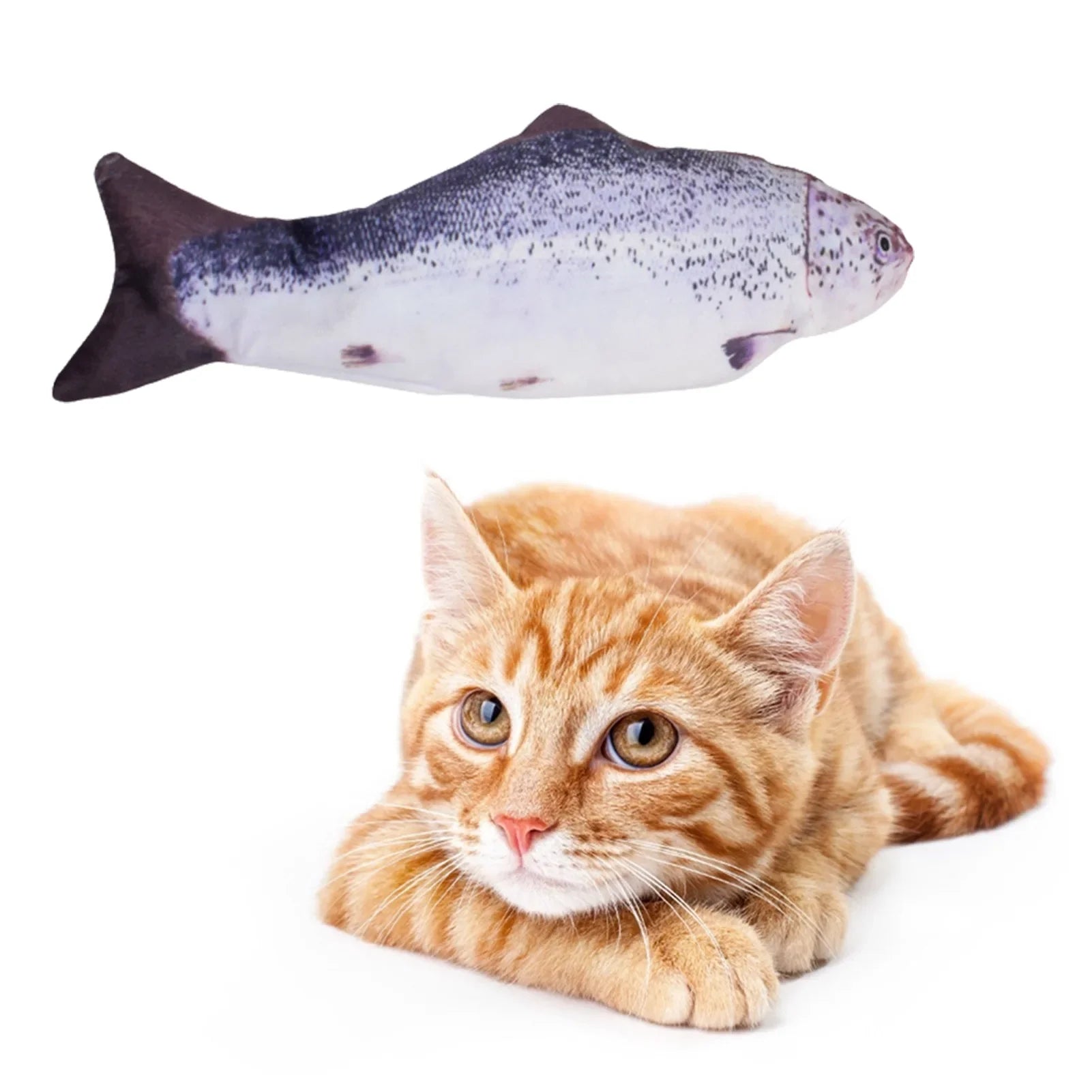 USB Rechargeable Electric Flopping Fish Cat Toy - 02