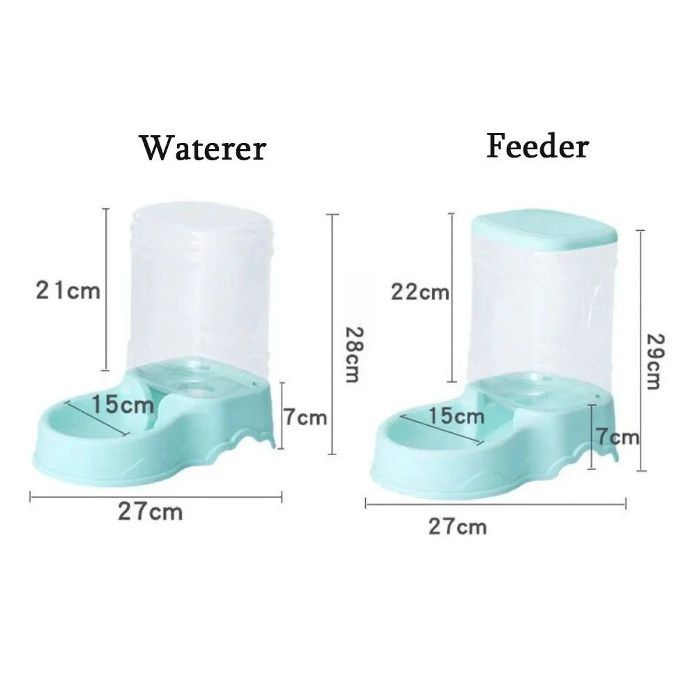 3.8L Automatic Pet Feeder and Water Fountain - in use