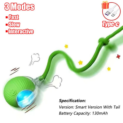 Interactive Motion Cat Toy Ball with Hide and Seek Pouch - view 12