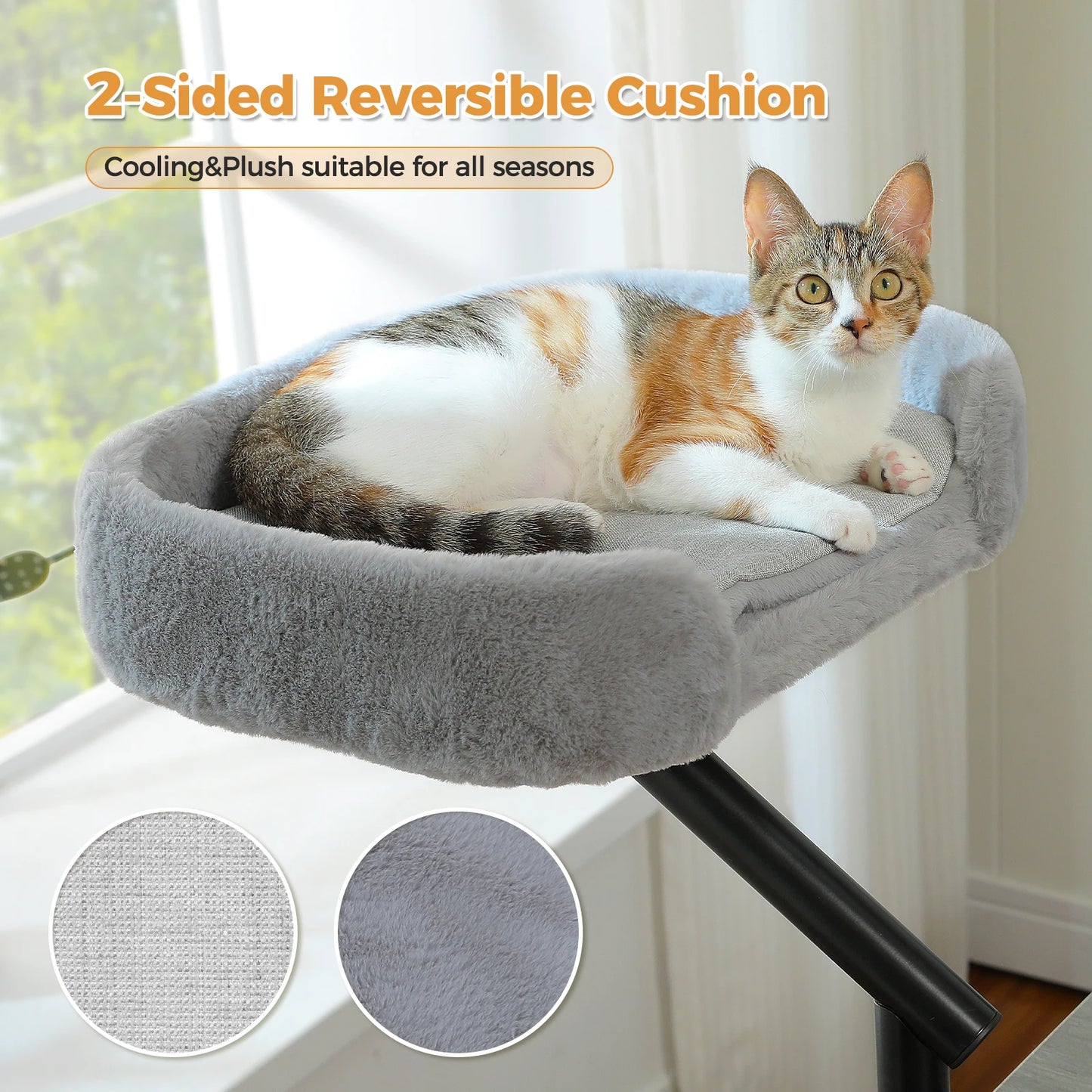 360 Degree Rotatable Cat Desk Bed with Adjustable Stand - view 13