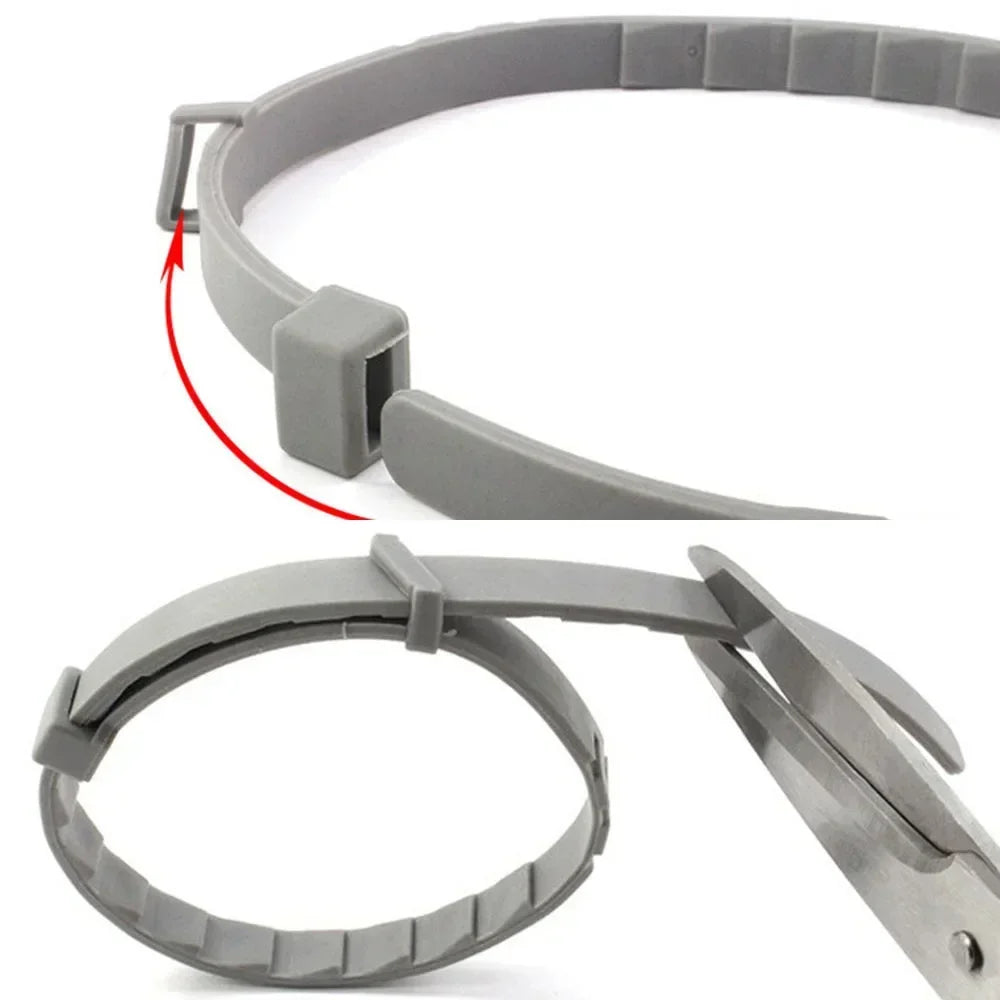 Adjustable Waterproof Plastic Dog Collar - alternate angle