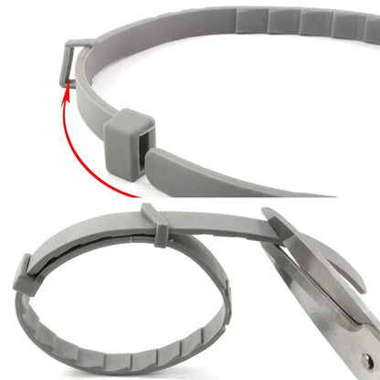 Adjustable Waterproof Plastic Dog Collar - alternate angle