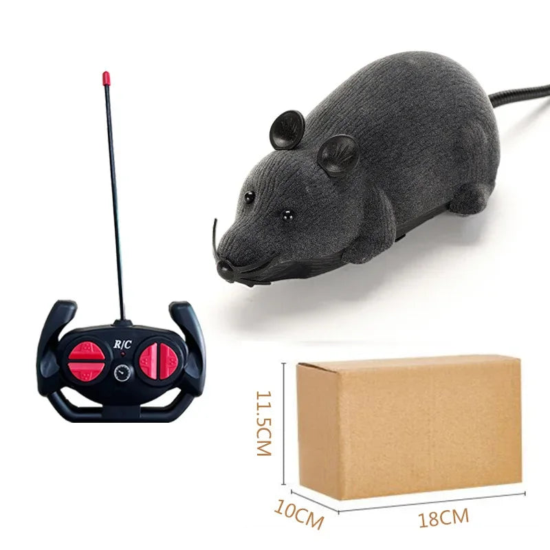 Remote Control Robot Mouse Cat Toy - Grey