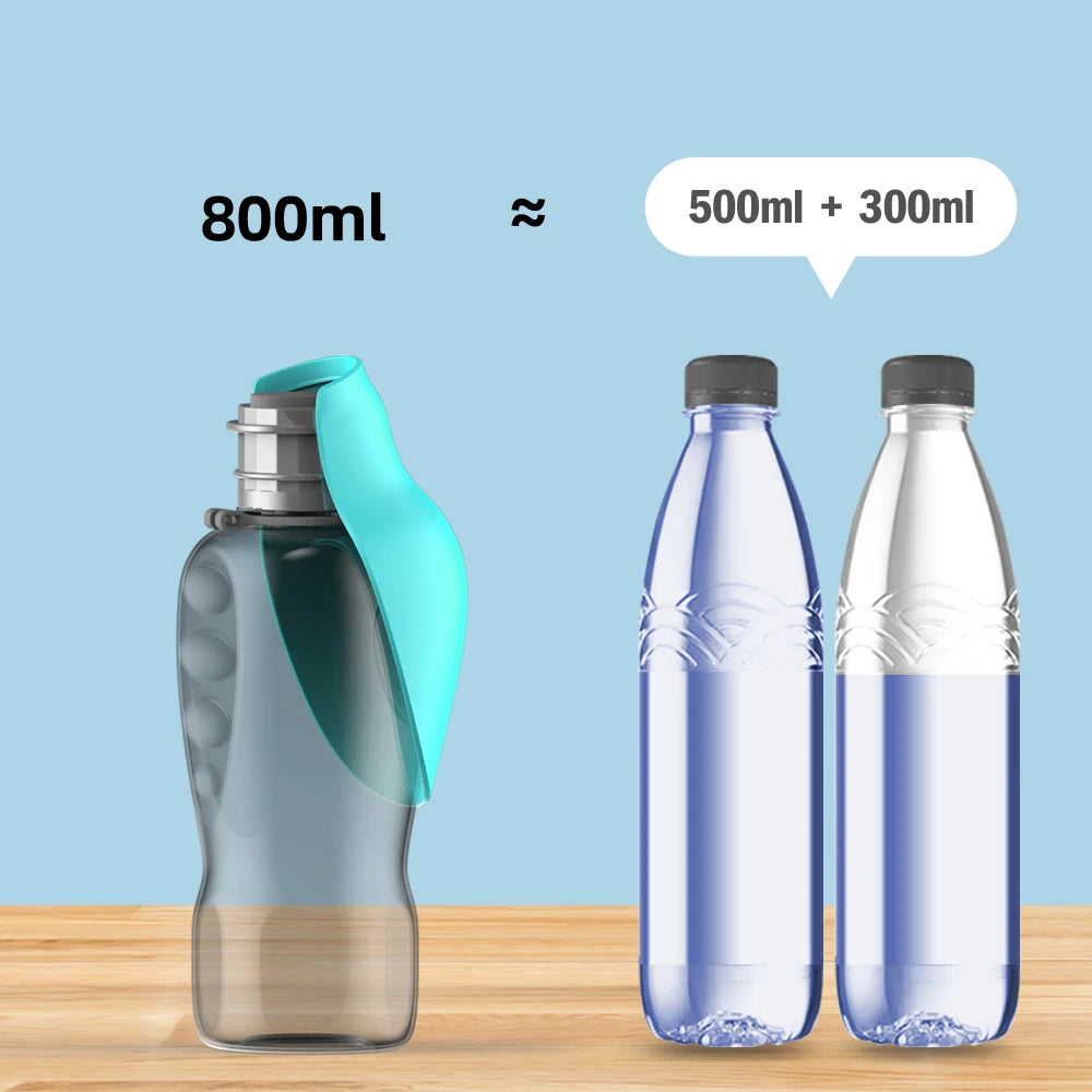 800ml Portable Dog Water Bottle for Travel - detail