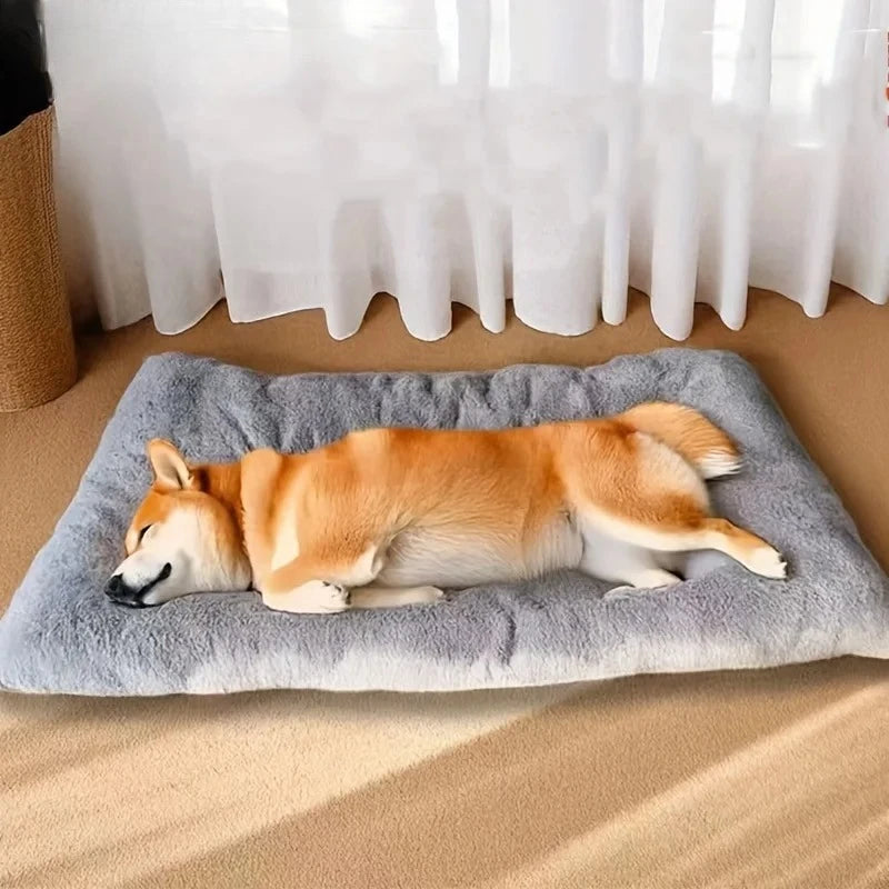 Large Plush Dog Sofa Bed and Crate Mat - feature view
