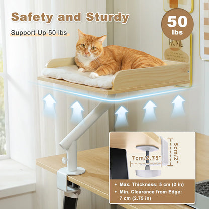 360 Degree Rotatable Cat Desk Bed with Adjustable Stand - view 19