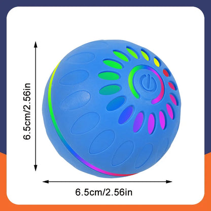 USB Rechargeable Smart Rolling Dog Ball - Blue KH