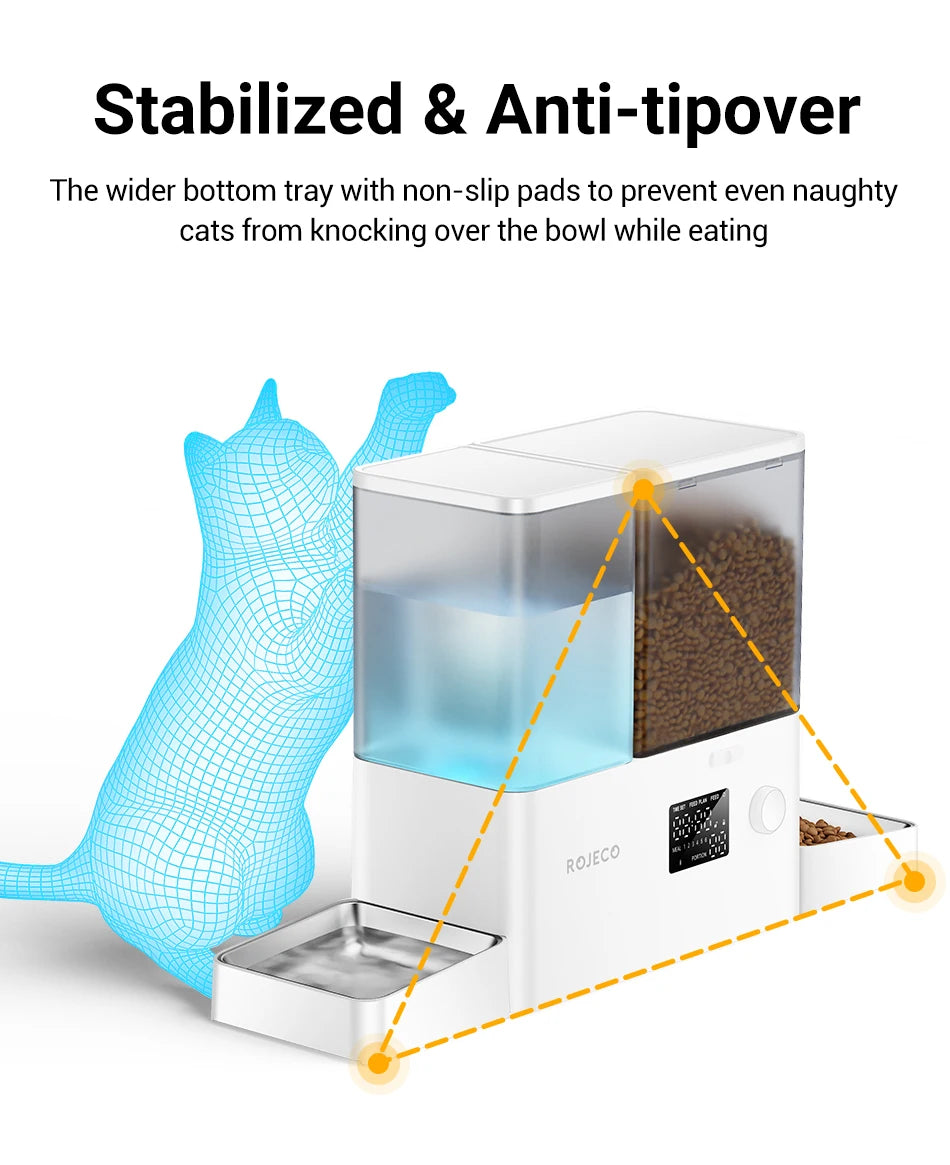 2-in-1 Automatic Pet Feeder and Water Fountain (8.5L) - view 16