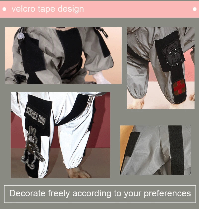 Reflective Sun-Protective Dog Raincoat Jumpsuit - view 14