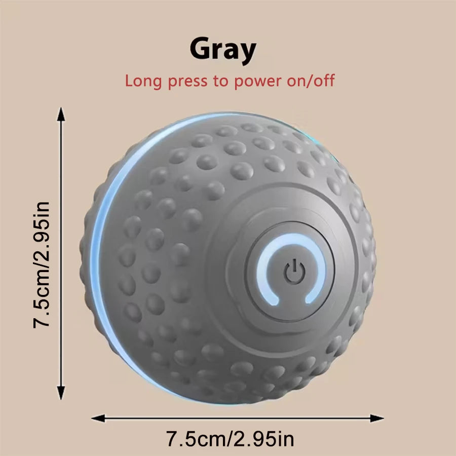 USB Rechargeable Smart Rolling Dog Ball - Gray YD