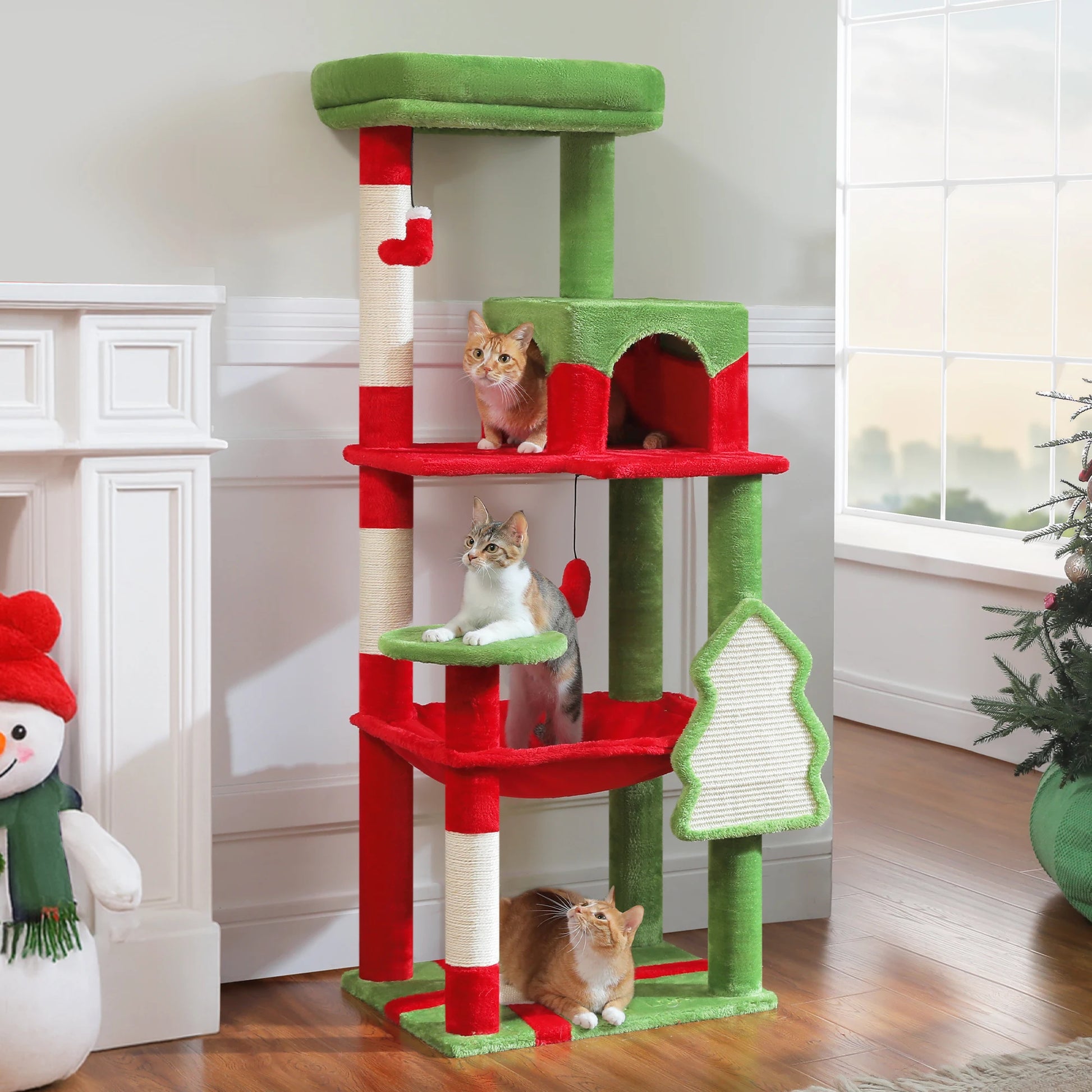 5-Level Cat Tree Tower for Large Cats with Hammock - view 26